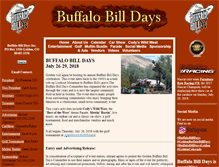 Tablet Screenshot of buffalobilldays.com
